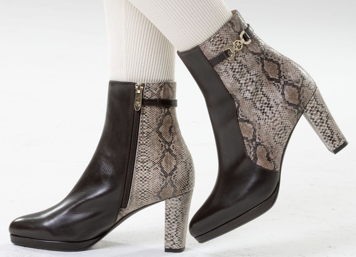 Stiefel & Stiefeletten - Peter Kaiser, trendige Damen-Stiefeletten, mit Reißverschluss, in Größe 4 bis 8, in Farbe TAUPE-MOKKA Ansicht 4