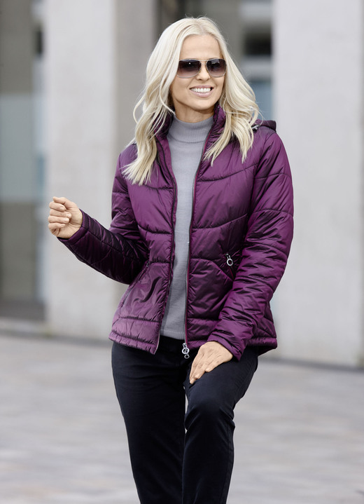 Winterjacken - Jacke mit 2-Wege-Reißverschluss Ansicht 3 Winterjacken - Jacke mit 2-Wege-Reißverschluss, in Größe 034 bis 052, in Farbe MAGENTA Ansicht 3