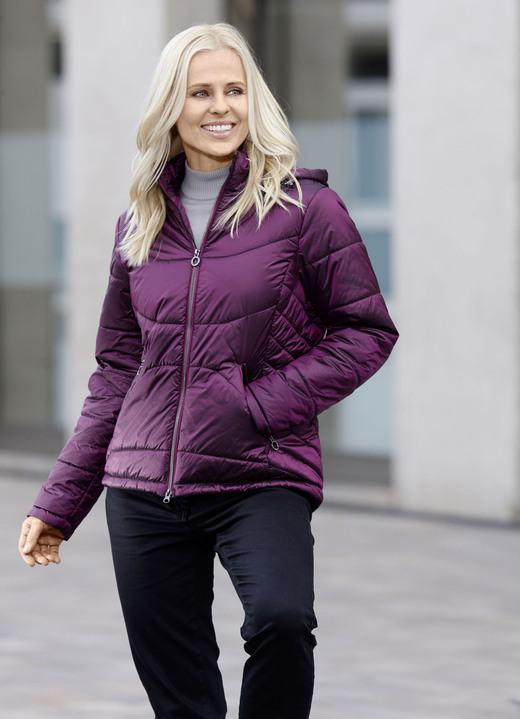 Winterjacken - Jacke mit 2-Wege-Reißverschluss Winterjacken - Jacke mit 2-Wege-Reißverschluss, in Größe 034 bis 052, in Farbe MAGENTA