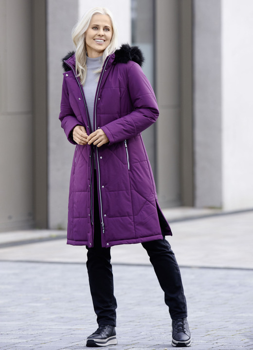 Wintermäntel - Mantel mit Reißverschluss an den Seitenschlitzen Ansicht 4 Wintermäntel - Mantel mit Reißverschluss an den Seitenschlitzen, in Größe 038 bis 054, in Farbe ROYALBLAU Ansicht 4