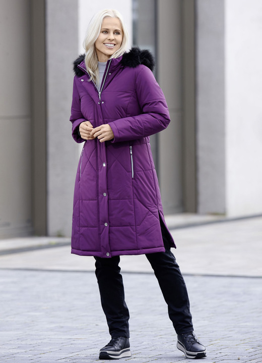 Wintermäntel - Mantel mit Reißverschluss an den Seitenschlitzen Ansicht 2 Wintermäntel - Mantel mit Reißverschluss an den Seitenschlitzen, in Größe 038 bis 054, in Farbe ROYALBLAU Ansicht 2