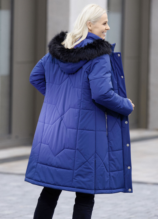 Wintermäntel - Mantel mit Reißverschluss an den Seitenschlitzen, in Größe 038 bis 054, in Farbe ROYALBLAU Ansicht 1