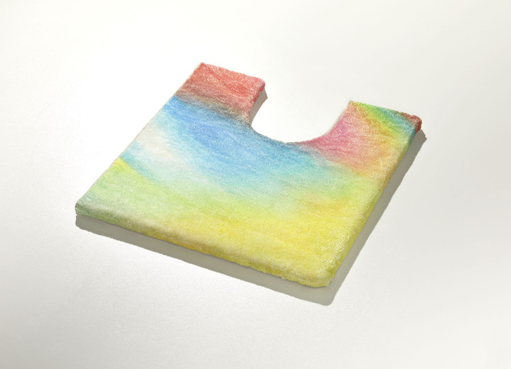 Badgarnituren - Badgarnitur Ansicht 6 Badgarnituren - Badgarnitur, in Größe 100 (Vorleger halbrund, 50/ 80 cm) bis 112 (WC-Deckelbezug, 47/ 50 cm), in Farbe TÜRKIS Ansicht 6