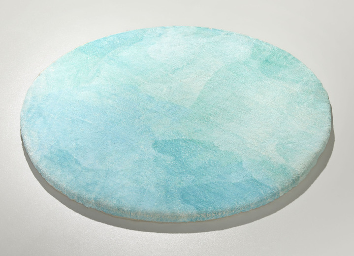 Badgarnituren - Badgarnitur Ansicht 12 Badgarnituren - Badgarnitur, in Größe 100 (Vorleger halbrund, 50/ 80 cm) bis 112 (WC-Deckelbezug, 47/ 50 cm), in Farbe TÜRKIS Ansicht 12