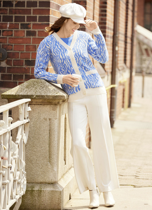 Hosen in Schlupfform - Hose in modischer Weite, in Größe 017 bis 052, in Farbe ECRU Ansicht 3