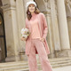 Basics - Long-Strickjacke mit eingesetzten Taschen – Farbe ROSÉ MELIERT – Ansicht 4 Basics - Long-Strickjacke mit eingesetzten Taschen, in Größe 036 bis 052, in Farbe ROSÉ MELIERT – Farbe ROSÉ MELIERT – Ansicht 4