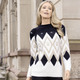 Pullover - Pullover mit flauschigem Effektgarn – Farbe SCHWARZ-ECRU-GOLDFARBEN – Ansicht 1 Pullover - Pullover mit flauschigem Effektgarn, in Größe 036 bis 052, in Farbe SCHWARZ-ECRU-GOLDFARBEN – Farbe SCHWARZ-ECRU-GOLDFARBEN – Ansicht 1