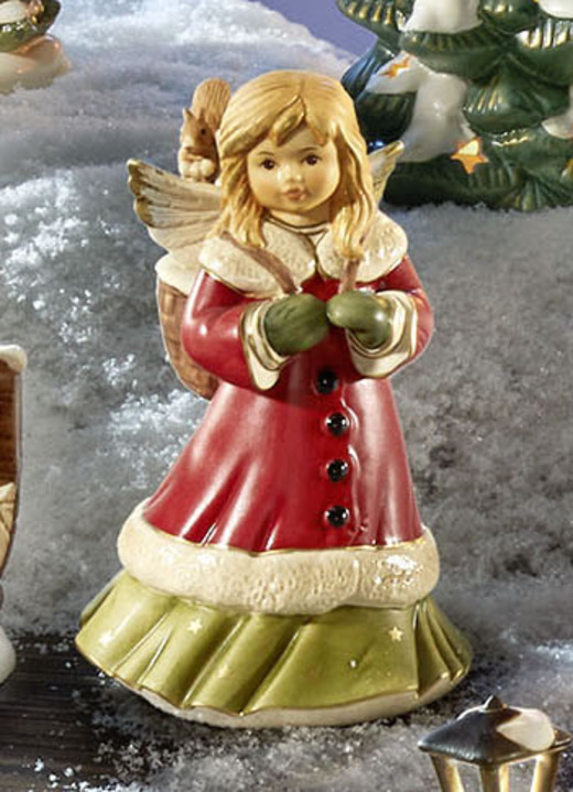 Goebel-Figuren - Winterliche Szene: Tolle Himmelsboten im Winterwald, in Farbe BUNT, in Ausführung Engel mit Schlittschuhen Ansicht 15