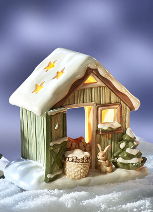 Goebel-Figuren - Winterliche Szene: Tolle Himmelsboten im Winterwald, in Farbe BUNT, in Ausführung Engel mit Schlittschuhen Ansicht 7