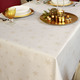 Tischdecken - Tischdekoration mit Fleckschutz und Glitzergarn, in Größe 105 (Läufer, 40/150 cm) bis 140 (Tischdecke, 140/220 cm), in Farbe ROT-SILBER – Farbe CHAMPAGNER-GOLD – Ansicht 1