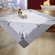 Tischdecken - Tisch- und Raumdekoration in Leinenoptik, in Größe 101 (Deckchen, 35x 50 cm) bis 404 (Kissenbezug, 40x 40 cm), in Farbe WEISS-GRAU – Farbe WEISS-GRAU – Ansicht 3