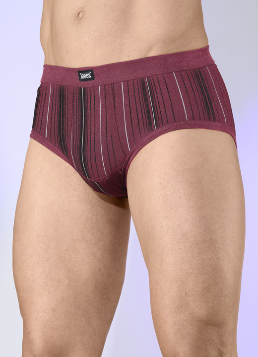 Slips & Unterhosen - Fünferpack Slips aus Feinripp, in Größe 005 bis 014, in Farbe 3X MARINE-BUNT, 2X WEISS-BUNT Ansicht 4