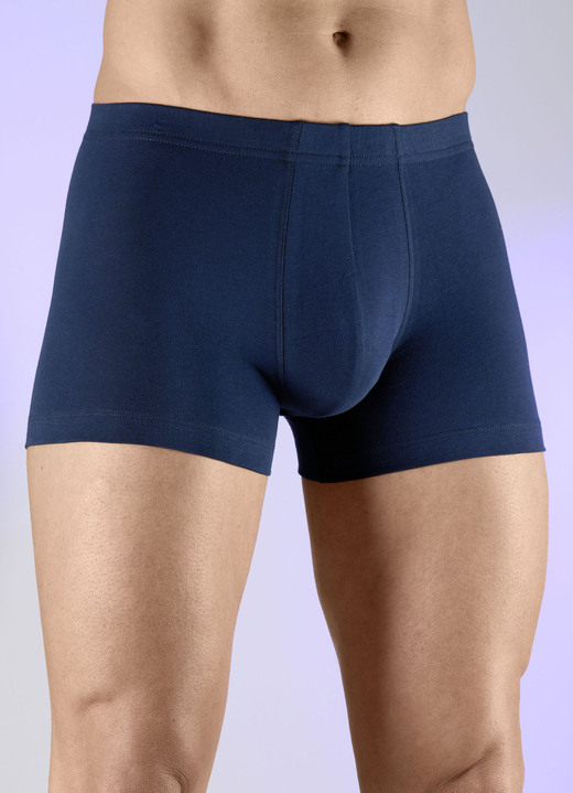 Pants & Boxershorts - Schiesser Dreierpack Pants mit Dehnbund, in Größe 3XL (9) bis XXL (8), in Farbe MARINE Ansicht 1