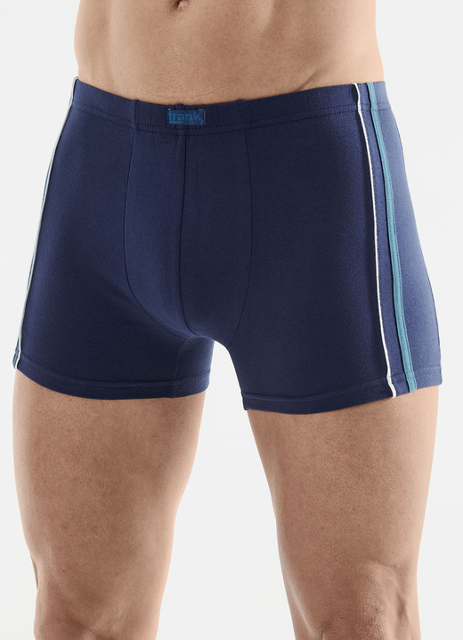 Pants & Boxershorts - Viererpack Pants mit Zierpaspeln, in Größe 005 bis 011, in Farbe 4X MARINE