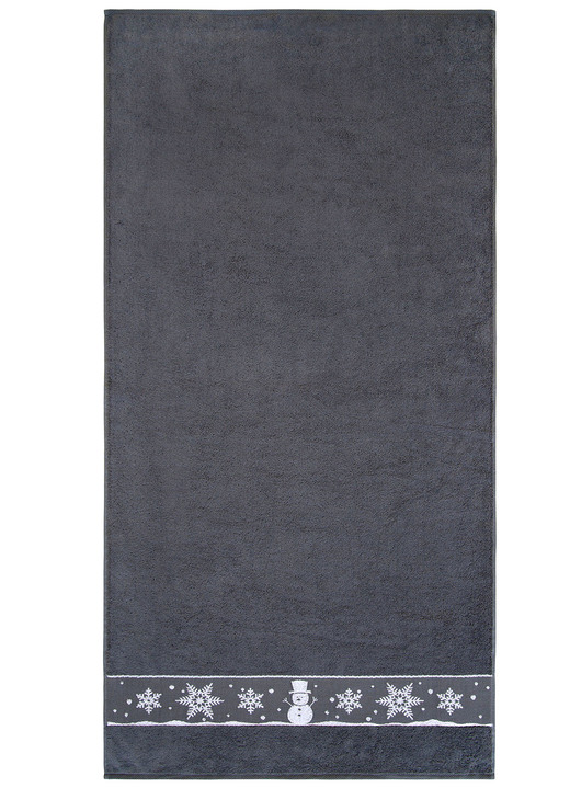 Frottier Handtücher - Flauschige Frottier-Serie mit Jacquard-Bordür, in Größe 200 (1 Handtuch, 50/100 cm) bis 204 (1 Duschtuch, 70/140 cm), in Farbe ROT Ansicht 7