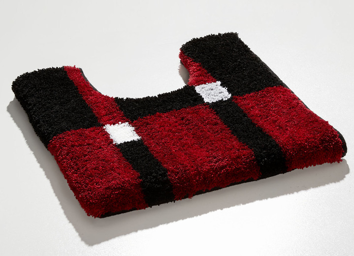 Badgarnituren - Badgarnitur mit rutschhemmender Rückseite, in Größe 100 (Vorleger halbrund, 50/ 80 cm) bis 112 (WC-Deckelbezug, 47/ 50 cm), in Farbe BEIGE-BRAUN Ansicht 7