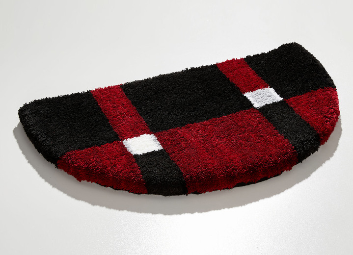 Badgarnituren - Badgarnitur mit rutschhemmender Rückseite, in Größe 100 (Vorleger halbrund, 50/ 80 cm) bis 112 (WC-Deckelbezug, 47/ 50 cm), in Farbe BEIGE-BRAUN Ansicht 3