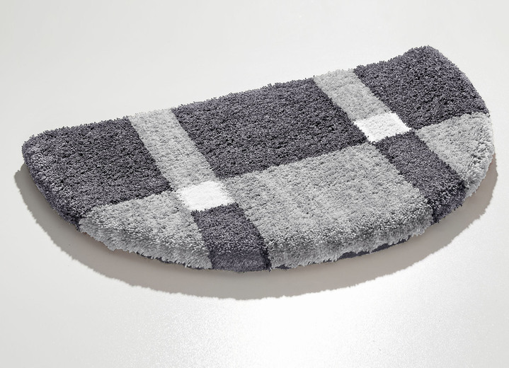 Badgarnituren - Badgarnitur mit rutschhemmender Rückseite, in Größe 100 (Vorleger halbrund, 50/ 80 cm) bis 112 (WC-Deckelbezug, 47/ 50 cm), in Farbe BEIGE-BRAUN Ansicht 15