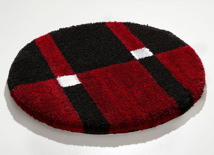 Badgarnituren - Badgarnitur mit rutschhemmender Rückseite, in Größe 100 (Vorleger halbrund, 50/ 80 cm) bis 112 (WC-Deckelbezug, 47/ 50 cm), in Farbe BEIGE-BRAUN Ansicht 6