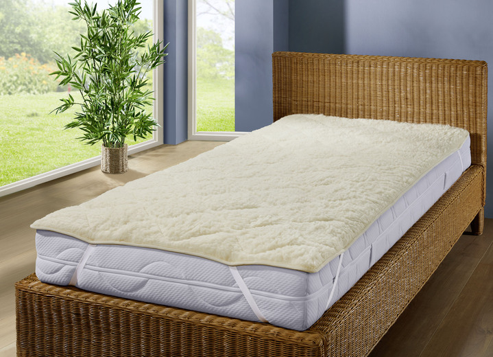 Bettwaren - Bettwarenprogramm aus reiner Schafschurwolle, in Größe 120 (Kissen, ca. 40/ 70 cm) bis 140 (Decke, ca. 135/200 cm), in Farbe NATUR Ansicht 5