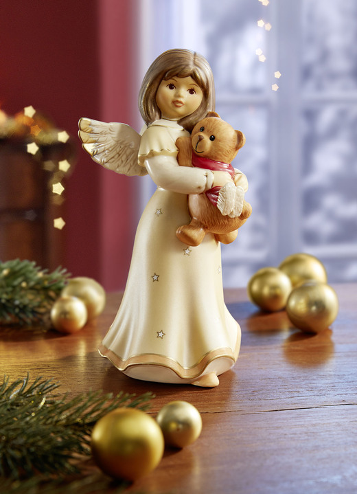 Goebel-Figuren - Engel mit Teddy aus dem Hause Goebel, in Farbe CHAMPAGNER Ansicht 1