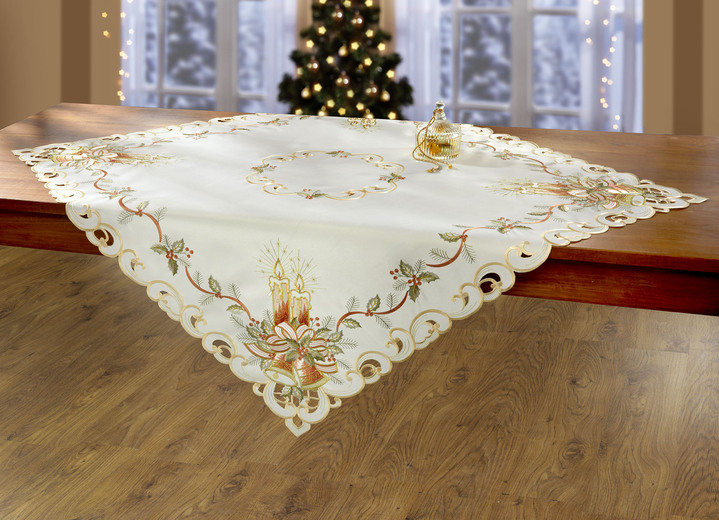 Tischdecken - Festlich bestickte Tisch- und Raumdekoration, in Größe 101 (Deckchen, 35/ 50 cm) bis 404 (Kissenbezug, 40/ 40 cm), in Farbe MULTICOLOR Ansicht 4