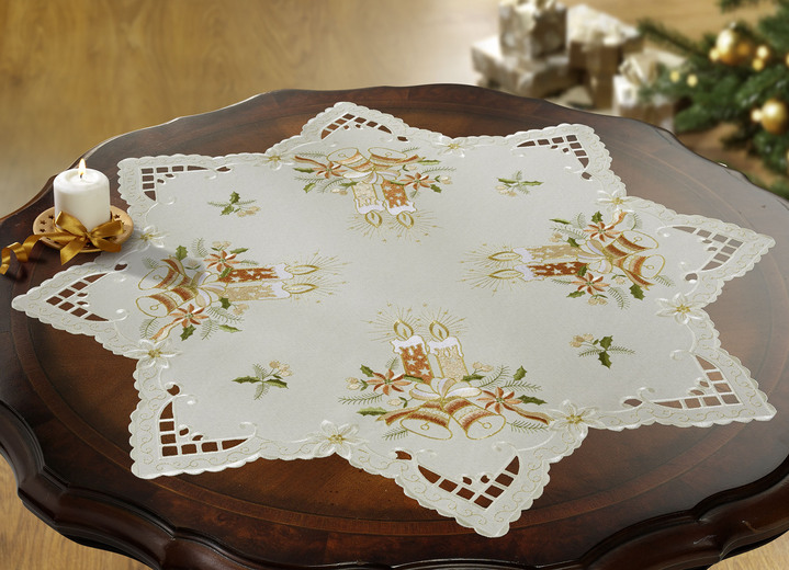 Tischdecken - Liebevoll bestickte Tisch- und Raumdekoration, in Größe 130 (Deckchen oval, 30/ 45 cm) bis 404 (Kissenbezug, 40/ 40 cm), in Farbe MULTICOLOR Ansicht 7