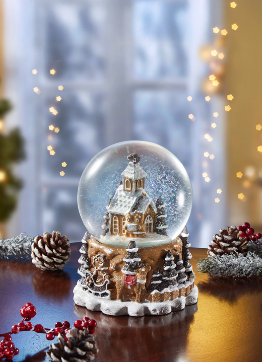 Weihnachtliche Dekorationen - Tolle Schneekugel, in Farbe BUNT