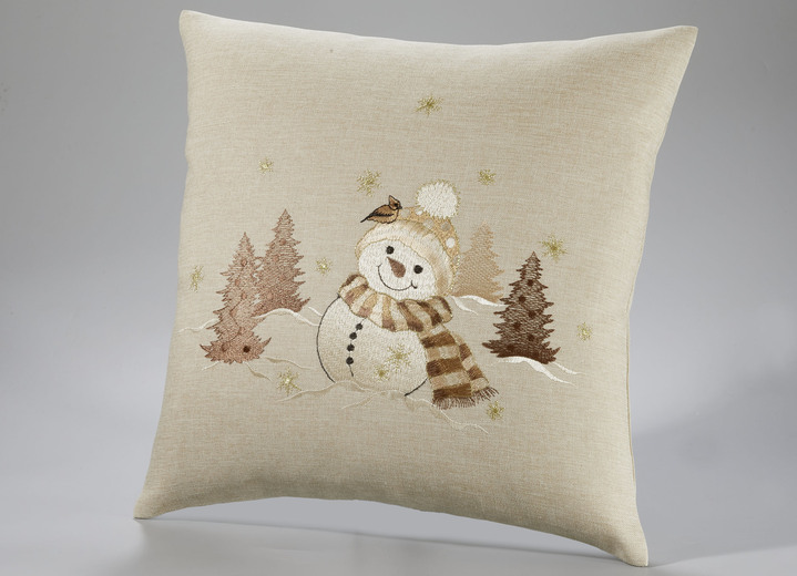 Tischdecken - Bestickte Tisch- und Raumdekoration, in Größe 101 (Deckchen, 35x 50 cm) bis 404 (Kissenbezug, 40x 40 cm), in Farbe HELLBRAUN-BUNT Ansicht 8