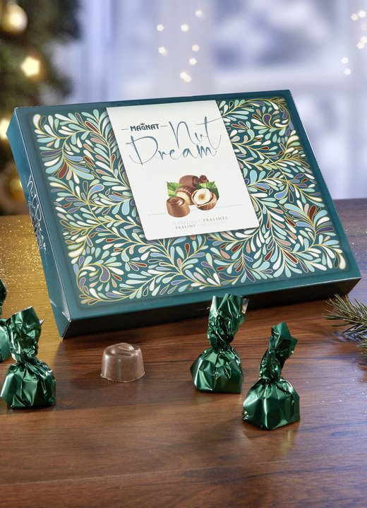 Weihnachtliche Geschenkideen - Haselnuss-Pralinen Nut Dream, in Farbe GRÜN