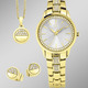 Schmucksets - Goldfarbenes Damenuhrset 3-tlg., in Farbe  – Ansicht 1