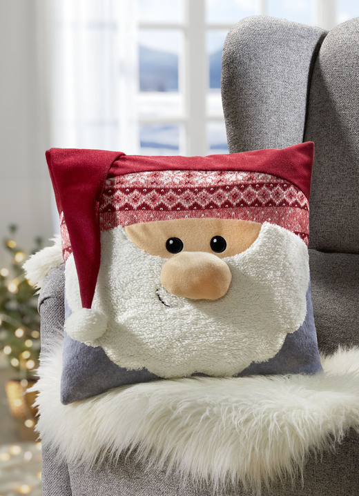 Dekokissen & Hüllen - Wichtel-Kissenbezug mit Reißverschluss , in Farbe BUNT