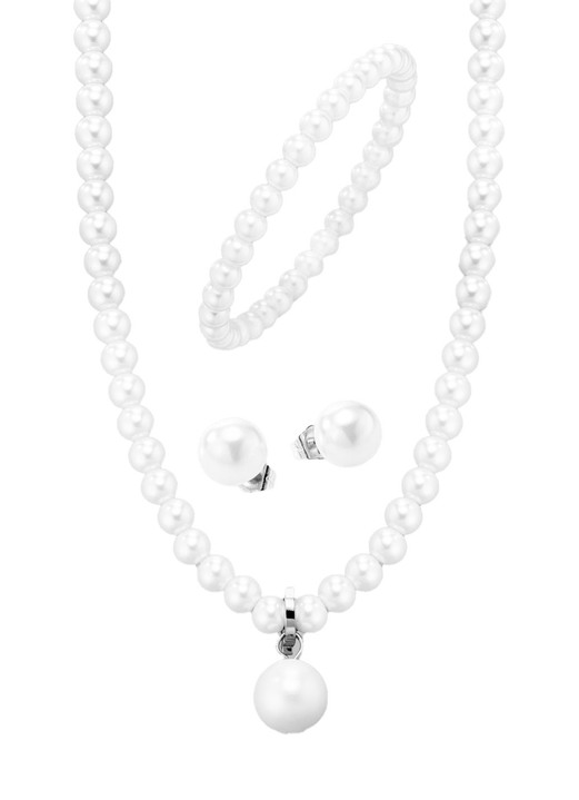 Schmucksets - Wundervolles Schmuck-Set, 3-teilig, in Farbe WEISS Ansicht 2