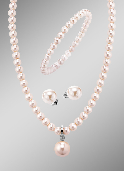 Schmucksets - Wundervolles Schmuck-Set, 3-teilig, in Farbe WEISS Ansicht 5