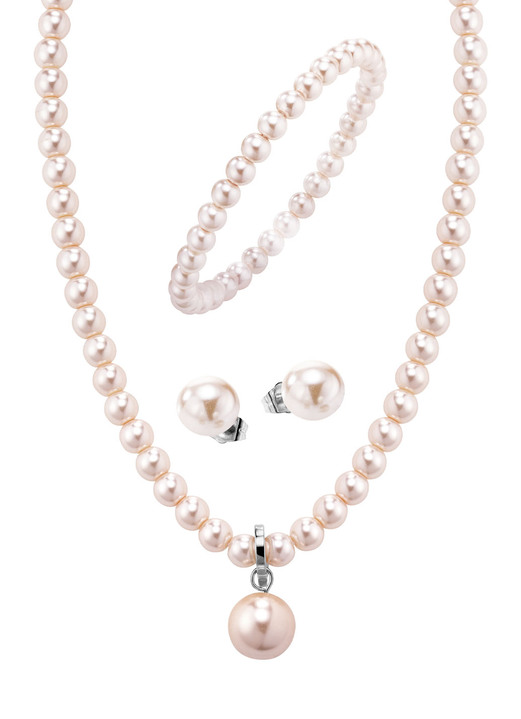 Schmucksets - Wundervolles Schmuck-Set, 3-teilig, in Farbe WEISS Ansicht 6