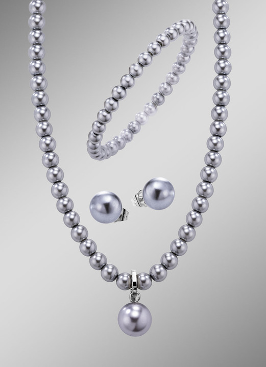 Schmucksets - Wundervolles Schmuck-Set, 3-teilig, in Farbe WEISS Ansicht 3