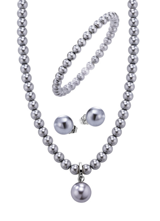 Schmucksets - Wundervolles Schmuck-Set, 3-teilig, in Farbe WEISS Ansicht 4