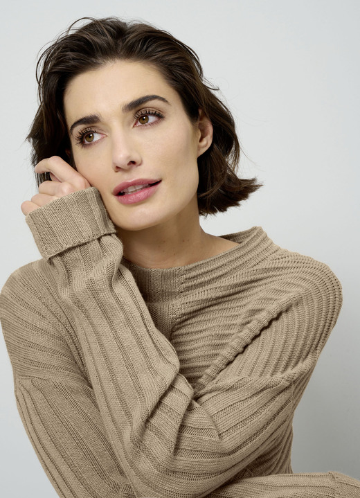 Basics - Pullover mit Kaschmir , in Größe 038 bis 052, in Farbe CAMEL Ansicht 2