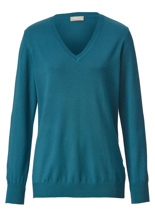 Basics - Pullover mit Modal-Anteil, in Größe 038 bis 052, in Farbe GRAU Ansicht 20