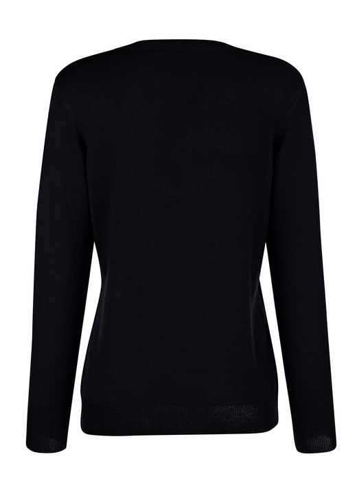 Basics - Pullover mit Modal-Anteil, in Größe 038 bis 052, in Farbe GRAU Ansicht 6