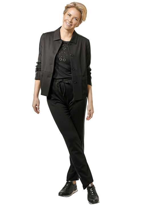 Blazer - Blazer mit Hemdkragen, in Größe 038 bis 046, in Farbe SCHWARZ Ansicht 1