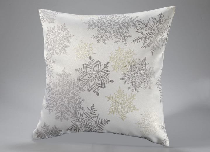 Tischdecken - Tisch- und Raumdekoration mit Glitzergarn, in Größe 100 (2 Platzsets, 30/ 45 cm) bis 404 (Kissenbezug, 40/ 40 cm), in Farbe GOLD-SILBER Ansicht 6