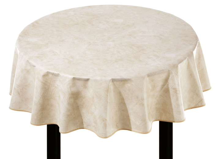 Tischdecken - Klassisch marmorierte Wachstuch-Tischdecke Ansicht 8 Tischdecken - Klassisch marmorierte Wachstuch-Tischdecke, in Größe 108 (Tischdecke, 80/ 80 cm) bis 220 (Tischdecke, oval, 155/220 cm), in Farbe TERRA Ansicht 8