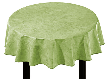 Tischdecken - Klassisch marmorierte Wachstuch-Tischdecke – Farbe GRÜN – Ansicht  Tischdecken - Klassisch marmorierte Wachstuch-Tischdecke, in Größe 108 (Tischdecke, 80/ 80 cm) bis 220 (Tischdecke, oval, 155/220 cm), in Farbe TERRA – Farbe GRÜN – Ansicht
