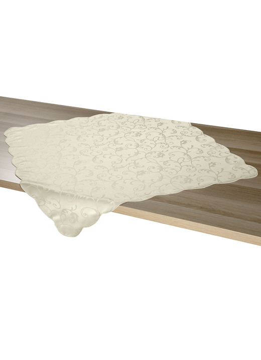 Tischdecken - Pflegeleichte Tischdekoration für drinnen und draußen Ansicht 7 Tischdecken - Pflegeleichte Tischdekoration für drinnen und draußen, in Größe 130 (Tischdecke, 130/160 cm) bis 404 (2er-Set Kissenbezüge, 40/40 cm), in Farbe WEISS Ansicht 7