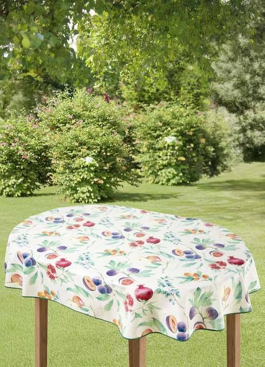Tischdecken - Wachstuch-Tischdecke für innen und außen, in Größe 108 (Tischdecke, 80x 80 cm) bis 190 (Tischdecke oval, 140x190 cm), in Farbe MULTICOLOR Ansicht 4