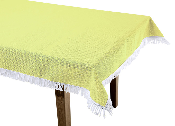 Tischdecken - Wind- und wetterfeste Gartentischdecke mit Fransenabschluss, in Größe 110 (Tischdecke, 110x140 cm) bis 190 (Tischdecke oval, 140x190 cm), in Farbe BLAU Ansicht 22