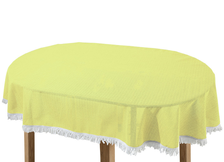 Tischdecken - Wind- und wetterfeste Gartentischdecke mit Fransenabschluss, in Größe 110 (Tischdecke, 110x140 cm) bis 190 (Tischdecke oval, 140x190 cm), in Farbe BLAU Ansicht 23