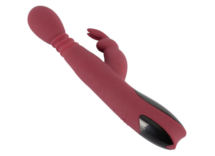Erotik - Massagegerät Rabbitvibrator mit Wärmefunktion, in Farbe ROT-SCHWARZ Ansicht 4