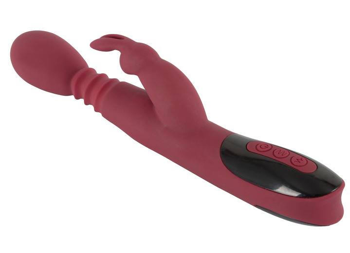 Erotik - Massagegerät Rabbitvibrator mit Wärmefunktion, in Farbe ROT-SCHWARZ Ansicht 2